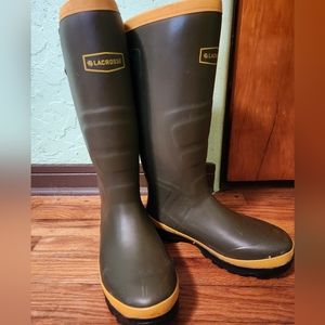 Lacrosse Spog 16" olive green boots, size men's 10